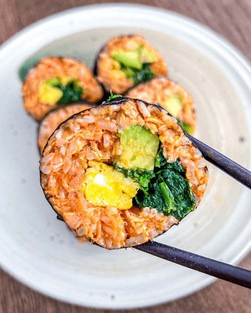 Salmon Kimbap Connie Cooks
